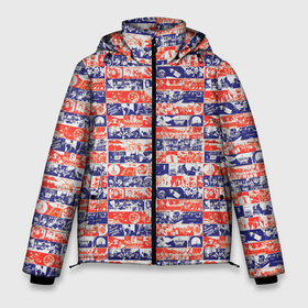 Мужская зимняя куртка 3D с принтом СССР хроника паттерн в Тюмени, верх — 100% полиэстер; подкладка — 100% полиэстер; утеплитель — 100% полиэстер | длина ниже бедра, свободный силуэт Оверсайз. Есть воротник-стойка, отстегивающийся капюшон и ветрозащитная планка. 

Боковые карманы с листочкой на кнопках и внутренний карман на молнии. | 80 e | 90 e | soviet union | ussr | белка и стрелка | гагарин | история страны | коммунизм | космос | куба | ленин | ленинград | литература | патриотизм | паттерн | перестройка | пугачева | пушкин | родина мать