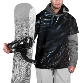 Накидка на куртку 3D с принтом Элегантный инопланетянин в Белгороде, 100% полиэстер |  | Тематика изображения на принте: без букв | без надписей | блестящий | дракон | змея | однотонный | тренд | фантастика | хищник | черный | чужой