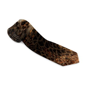 Галстук 3D с принтом Тигриная шикарная шкура в Тюмени, 100% полиэстер | Длина 148 см; Плотность 150-180 г/м2 | Тематика изображения на принте: мех | символ года | текстура | тигр