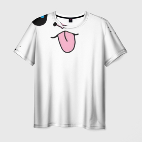 Мужская футболка 3D с принтом Лапы,усы,хвост в Белгороде, 100% полиэфир | прямой крой, круглый вырез горловины, длина до линии бедер | животные | кот | котик | кошка | лапки