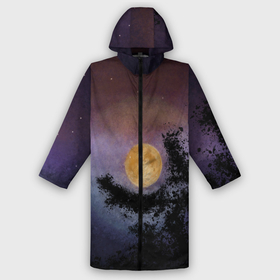 Дождевик унисекс 3D с принтом night sky with full moon by Apkx в городе Новоалтайск,  |  | apkx | fullmoon | moon | night | sky | картина | луна | небо | ночь | полнолуние