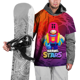Накидка на куртку 3D с принтом GROM ИЗ ИГРЫ BRAWL STARS в Курске, 100% полиэстер |  | Тематика изображения на принте: brawl | brawl stars | brawlstars | grom | бравлстарс | гром