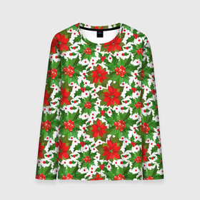 Мужской лонгслив 3D с принтом Christmas 2022 в Тюмени, 100% полиэстер | длинные рукава, круглый вырез горловины, полуприлегающий силуэт | одежда на рождество | подарок на рождество | рождественская одежда | рождество | счастливого рождества