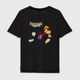 Мужская футболка хлопок Oversize с принтом Rayman Legends, Рэйман в Белгороде, 100% хлопок | свободный крой, круглый ворот, “спинка” длиннее передней части | rayman legends | легенды раймана | легенды раймонда | легенды реймана | райман легендс | рейман | рейман легендс | рэйман