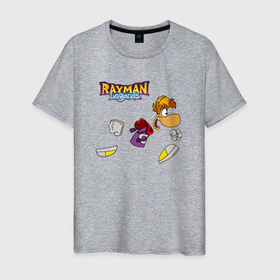 Мужская футболка хлопок с принтом Rayman Legends, Рэйман в Тюмени, 100% хлопок | прямой крой, круглый вырез горловины, длина до линии бедер, слегка спущенное плечо. | rayman legends | легенды раймана | легенды раймонда | легенды реймана | райман легендс | рейман | рейман легендс | рэйман