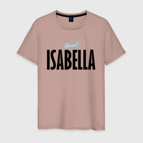 Мужская футболка хлопок с принтом Unreal Изабелла в Санкт-Петербурге, 100% хлопок | прямой крой, круглый вырез горловины, длина до линии бедер, слегка спущенное плечо. | Тематика изображения на принте: hype | isabella | motto | name | slogan | девиз | изабелла | имя | лозунг | слоган | хайп