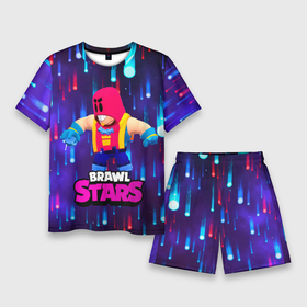 Мужской костюм с шортами 3D с принтом GROM BRAWL STARS ГРОМ БРАВЛ СТАРС ,  |  | Тематика изображения на принте: brawl | brawl stars | brawlstars | grom | бравлстарс | гром