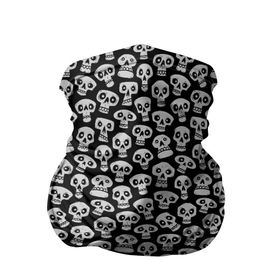 Бандана-труба 3D с принтом Funny skulls в Санкт-Петербурге, 100% полиэстер, ткань с особыми свойствами — Activecool | плотность 150‒180 г/м2; хорошо тянется, но сохраняет форму | bone | bones | funny | skulls | кости | череп | черепа
