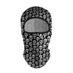 Балаклава 3D с принтом Funny skulls в Екатеринбурге, 100% полиэстер, ткань с особыми свойствами — Activecool | плотность 150–180 г/м2; хорошо тянется, но при этом сохраняет форму. Закрывает шею, вокруг отверстия для глаз кайма. Единый размер | bone | bones | funny | skulls | кости | череп | черепа
