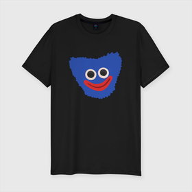 Мужская футболка хлопок Slim с принтом Хаги Ваги 22 в Тюмени, 92% хлопок, 8% лайкра | приталенный силуэт, круглый вырез ворота, длина до линии бедра, короткий рукав | huggy wuggy | poppy playtime | вагги | поппи | хагги | хаги ваги