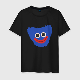 Мужская футболка хлопок с принтом Хаги Ваги 22 в Тюмени, 100% хлопок | прямой крой, круглый вырез горловины, длина до линии бедер, слегка спущенное плечо. | huggy wuggy | poppy playtime | вагги | поппи | хагги | хаги ваги