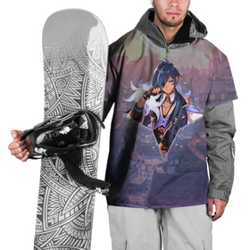 Накидка на куртку 3D с принтом Кэйа | Kaeya  в примогеме,  Геншин импакт | Genshin Impact в Петрозаводске, 100% полиэстер |  | genshin impact | kaeya | геншин импакт | капитан | кейа | крио | кэйа | олберич | первоначальный бог