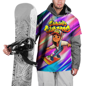 Накидка на куртку 3D с принтом Subway Surfers в Санкт-Петербурге, 100% полиэстер |  | subway surfes | метро surfers | метро серферов | метро серферс | сабвей сёрф | сабвей сёрферс | сабвей серфес | серфер метро | серферы в метро