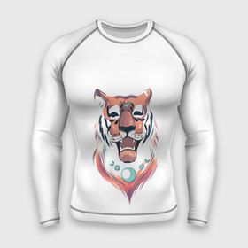 Мужской рашгард 3D с принтом Веселый тигренок :) ,  |  | дальневосточный тигр | животные | крупная кошка | тигр | тигренок
