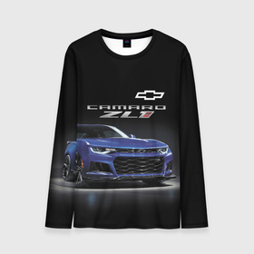 Мужской лонгслив 3D с принтом Chevrolet Camaro ZL1 Motorsport , 100% полиэстер | длинные рукава, круглый вырез горловины, полуприлегающий силуэт | car | chevrolet | motorsport | power | prestige | usa | автомобиль | автоспорт | мощь | престиж | сша | шевроле
