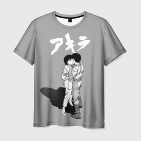 Мужская футболка 3D с принтом Поцелуй Канеда и Кей    Akira , 100% полиэфир | прямой крой, круглый вырез горловины, длина до линии бедер | 41 | akira | anime | kaori | manga | shima | tetsuo | tetsuo shima | акира | аниме | каори | манга | мессия | сима | спаситель | тецуо | тецуо шима | тэцуо | тэцуо сима | шима