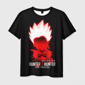 Мужская футболка 3D с принтом Hunter x Hunter   Gon Furikusu в Новосибирске, 100% полиэфир | прямой крой, круглый вырез горловины, длина до линии бедер | anime | furikusu | gon | gon furikusu | hunter x hunter | manga | аниме | гон | гон фрикс | манга | охотник новичок | охотник х охотник | фрикс | ханта ханта | хантер х хантер