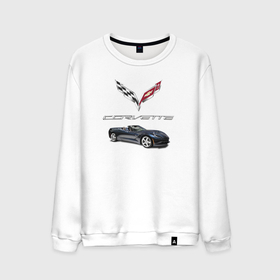 Мужской свитшот хлопок с принтом Chevrolet Corvette в Тюмени, 100% хлопок |  | car | chevrolet | corvette | motorsport | power | prestige | usa | автомобиль | автоспорт | корвет | мощь | престиж | сша | шевроле