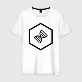 Мужская футболка хлопок с принтом Биология , 100% хлопок | прямой крой, круглый вырез горловины, длина до линии бедер, слегка спущенное плечо. | biology | бактерии | биология | вирусы | днк | жизнь | колба | наука | пробирка | университет | хромосомы