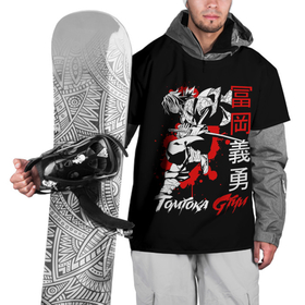 Накидка на куртку 3D с принтом Томиока Tomioka , 100% полиэстер |  | Тематика изображения на принте: demon slayer | tanjiro kamado | tomioka | клинок демонов | меч | самурай | томиока