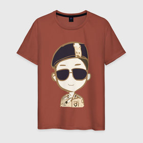 Мужская футболка хлопок с принтом Сон Чжун Ки 03 в Белгороде, 100% хлопок | прямой крой, круглый вырез горловины, длина до линии бедер, слегка спущенное плечо. | song joonggi | корея | потомки солнца | скандал в сонгюнгване | славный парень | сон чжун ки