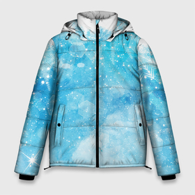 Мужская зимняя куртка 3D с принтом Морозко 2022 в Новосибирске, верх — 100% полиэстер; подкладка — 100% полиэстер; утеплитель — 100% полиэстер | длина ниже бедра, свободный силуэт Оверсайз. Есть воротник-стойка, отстегивающийся капюшон и ветрозащитная планка. 

Боковые карманы с листочкой на кнопках и внутренний карман на молнии. | дед мороз | зима | зимний стиль | мороз | морозко | новый год | снегурочка