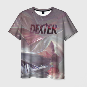 Мужская футболка 3D с принтом Пленка Декстер , 100% полиэфир | прямой крой, круглый вырез горловины, длина до линии бедер | dexter | halloween | декстер | косплей | костюм | кровь | пленка | хелоуин