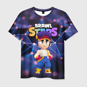 Мужская футболка 3D с принтом FANG ФЭНГ BRAWL STARS  Фенг , 100% полиэфир | прямой крой, круглый вырез горловины, длина до линии бедер | brawl | brawl stars | brawlstars | fang | бравлстарс | фанг | фанк | фэнг