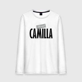 Мужской лонгслив хлопок с принтом Unreal Camilla в Кировске, 100% хлопок |  | camilla | hype | motto | name | slogan | девиз | камилла | лозунг | слоган | хайп