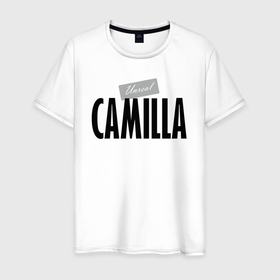 Мужская футболка хлопок с принтом Unreal Camilla , 100% хлопок | прямой крой, круглый вырез горловины, длина до линии бедер, слегка спущенное плечо. | camilla | hype | motto | name | slogan | девиз | камилла | лозунг | слоган | хайп
