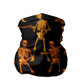 Бандана-труба 3D с принтом гибкие кости в Новосибирске, 100% полиэстер, ткань с особыми свойствами — Activecool | плотность 150‒180 г/м2; хорошо тянется, но сохраняет форму | анатомия | ведьма | вечеринка | движение | диджей | клуб | кости | рентген | скелет | танец | танцпол | тело | хэллоуин | череп