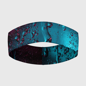 Повязка на голову 3D с принтом Ностальгия фиолетового дождя в Курске,  |  | Тематика изображения на принте: вода | водные капли | дождь | капли | ностальгия фиолетового дождя | стекло