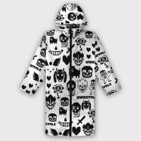 Дождевик унисекс 3D с принтом UNDERTALE WHITE PATTERN в Рязани,  |  | Тематика изображения на принте: asriel dreemurr | chara | frisk | gaster blaster | heart | sans | undertale | азриэль дримурр | андертейл | гастер | меттатон | санс | сердце | фриск | чара