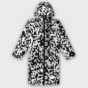 Дождевик унисекс 3D с принтом Стиль QR код в городе Новоалтайск,  |  | qr code | qr код | ковид | ковид 19 | код | коронавирус | кр код | пандемия | прикол