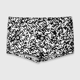 Мужские купальные плавки 3D с принтом Стиль QR код в Курске, Полиэстер 85%, Спандекс 15% |  | qr code | qr код | ковид | ковид 19 | код | коронавирус | кр код | пандемия | прикол
