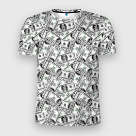 Мужская футболка 3D Slim с принтом Миллионер (Millionaire) в Новосибирске, 100% полиэстер с улучшенными характеристиками | приталенный силуэт, круглая горловина, широкие плечи, сужается к линии бедра | бабки | баксы | банк | банкноты | бизнес | богатство | брокер | бумажник | бюджет | валюта | взятка | вор | деньги | доллары | евро | зарплата | золото | казино | капитал | касса | копилка | кошелёк