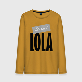Мужской лонгслив хлопок с принтом Unreal lola в городе Новоалтайск, 100% хлопок |  | hype | lola | motto | name | slogan | девиз | имя | лозунг | лола | слоган | хайп