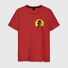 Мужская футболка хлопок с принтом Жмышенко Логотип , 100% хлопок | прямой крой, круглый вырез горловины, длина до линии бедер, слегка спущенное плечо. | валакас | глад | жмышенко | прикол | стример