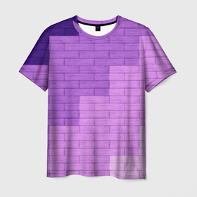 Мужская футболка 3D с принтом Minecraft | Майнкрафт (F) , 100% полиэфир | прямой крой, круглый вырез горловины, длина до линии бедер | Тематика изображения на принте: geometry | minecraft | pink | геометрия | доски | игра | квадрат | кирпич | компьютерная игра | майнкрафт | пиксели | прямоугольник | розовый | светлый | темный | фиолетовый