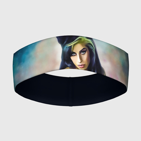 Повязка на голову 3D с принтом Amy Jade Winehouse в Кировске,  |  | artwork | back in black | rb | soul | арт | девушкам | джаз | музыка | популярное | рисунки | эми уайнхаус | яркий