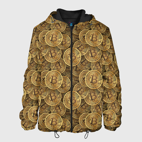 Мужская куртка 3D с принтом Bitcoins в Новосибирске, ткань верха — 100% полиэстер, подклад — флис | прямой крой, подол и капюшон оформлены резинкой с фиксаторами, два кармана без застежек по бокам, один большой потайной карман на груди. Карман на груди застегивается на липучку | altcoin | bitcoin | ethereum | litecoi | ripple | альткоин | банк | бизнес | биткоин | блокчейн | богатство | виртуальная валюта | деньги | золото | интернет | капитал | кошелёк | криптовалюта | криптография | лайткоин