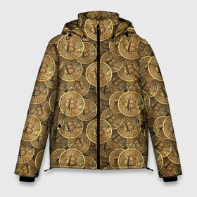 Мужская зимняя куртка 3D с принтом Bitcoins в Санкт-Петербурге, верх — 100% полиэстер; подкладка — 100% полиэстер; утеплитель — 100% полиэстер | длина ниже бедра, свободный силуэт Оверсайз. Есть воротник-стойка, отстегивающийся капюшон и ветрозащитная планка. 

Боковые карманы с листочкой на кнопках и внутренний карман на молнии. | Тематика изображения на принте: altcoin | bitcoin | ethereum | litecoi | ripple | альткоин | банк | бизнес | биткоин | блокчейн | богатство | виртуальная валюта | деньги | золото | интернет | капитал | кошелёк | криптовалюта | криптография | лайткоин
