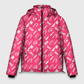 Мужская зимняя куртка 3D с принтом Секс Игрушки в Петрозаводске, верх — 100% полиэстер; подкладка — 100% полиэстер; утеплитель — 100% полиэстер | длина ниже бедра, свободный силуэт Оверсайз. Есть воротник-стойка, отстегивающийся капюшон и ветрозащитная планка. 

Боковые карманы с листочкой на кнопках и внутренний карман на молнии. | Тематика изображения на принте: erotic | femdom | love | playboy | для влюбленных | любовь | отношения | плейбой | подарок любви | поцелуй | романтика | садо мазо | свидание