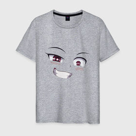 Мужская футболка хлопок с принтом Глаза анимешные в Кировске, 100% хлопок | прямой крой, круглый вырез горловины, длина до линии бедер, слегка спущенное плечо. | аниме | глаза | для детей | лицо | манга | мультики | подросткам | япония