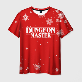 Мужская футболка 3D с принтом ГАЧИМУЧИ DUNGEON MASTER НОВОГОДНИЙ в Белгороде, 100% полиэфир | прямой крой, круглый вырез горловины, длина до линии бедер | 2022 | aniki | billy | boss | boy | bucks | dark | deep | door | dungeon | fantasy | gachi | gachimuchi | gym | hundred | master | muchi | next | snow | stranger | the | things | three | van | wee | winter | winter is coming | билл