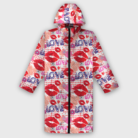 Дождевик унисекс 3D с принтом LOVE (поцелуи) в городе Новоалтайск,  |  | girl | kiss | амур | гламур | губная помада | губы | девушка | день всех влюбленных | засос | купидон | ласка | любовь | мода | нежность | отношения | подарок любви | поцелуй | поцелуйчики | праздник любви