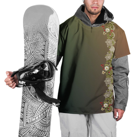 Накидка на куртку 3D с принтом уютица на градиенте в Кировске, 100% полиэстер |  | Тематика изображения на принте: бабочка | букет | градиент | лента | полоса | узор | уютица на градиенте | цветы | ягоды