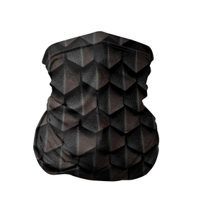 Бандана-труба 3D с принтом Чешуя Дракона black edition , 100% полиэстер, ткань с особыми свойствами — Activecool | плотность 150‒180 г/м2; хорошо тянется, но сохраняет форму | дракон | мифические | сказка | фентези | черный | чешуя