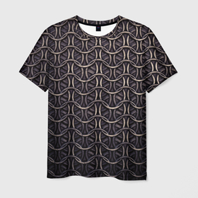 Мужская футболка 3D с принтом Кольчуга железная средневековая в Тюмени, 100% полиэфир | прямой крой, круглый вырез горловины, длина до линии бедер | защита | кольчуга | меч | рыцарь | средневековье | турнир