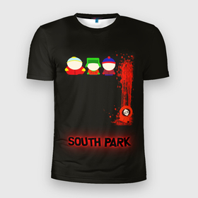 Мужская футболка 3D Slim с принтом Южный парк главные персонажи | South Park в Петрозаводске, 100% полиэстер с улучшенными характеристиками | приталенный силуэт, круглая горловина, широкие плечи, сужается к линии бедра | eric | kenny | kyle | south park | stanley | кайл | кенни | мультфильм | саус парк | сауспарк | сериал | стэн | эрик | южный парк